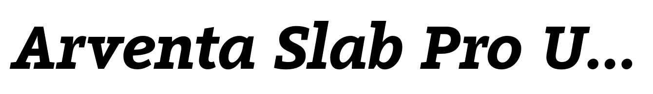 Arventa Slab Pro Ultra Italic